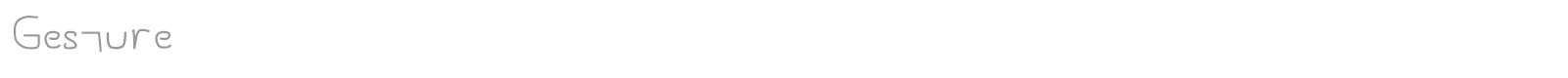 Gesture font preview